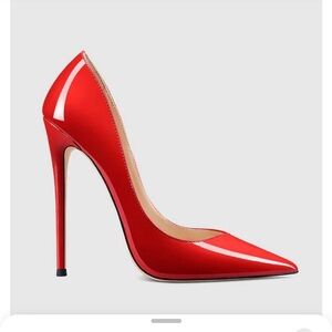 Red pumps from Femme Los Angelos